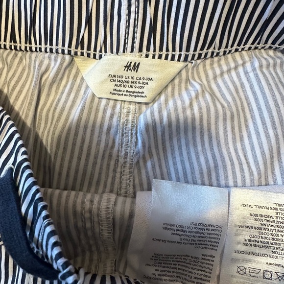 Cotton Poplin Striped Shorts - Picture 4 of 4